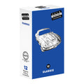 Four Seasons Regular Condoms - Regular Fit Lubricated Condoms - 12 Pack in classic car packaging.