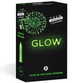 Four Seasons Glow N' Dark Condoms - Glow In The Dark Lubricated Condoms - 8 Pack packaging with vibrant fireworks design.