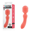 Xciter - Orange - Orange 16.5 cm USB Rechargeable Massage Wand featuring a sleek, soft silicone design for intimate pleasure.