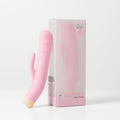 Girls Get Off - DeeDee - 19 cm USB Rechargeable Thrusting Rabbit Vibrator in its packaging.