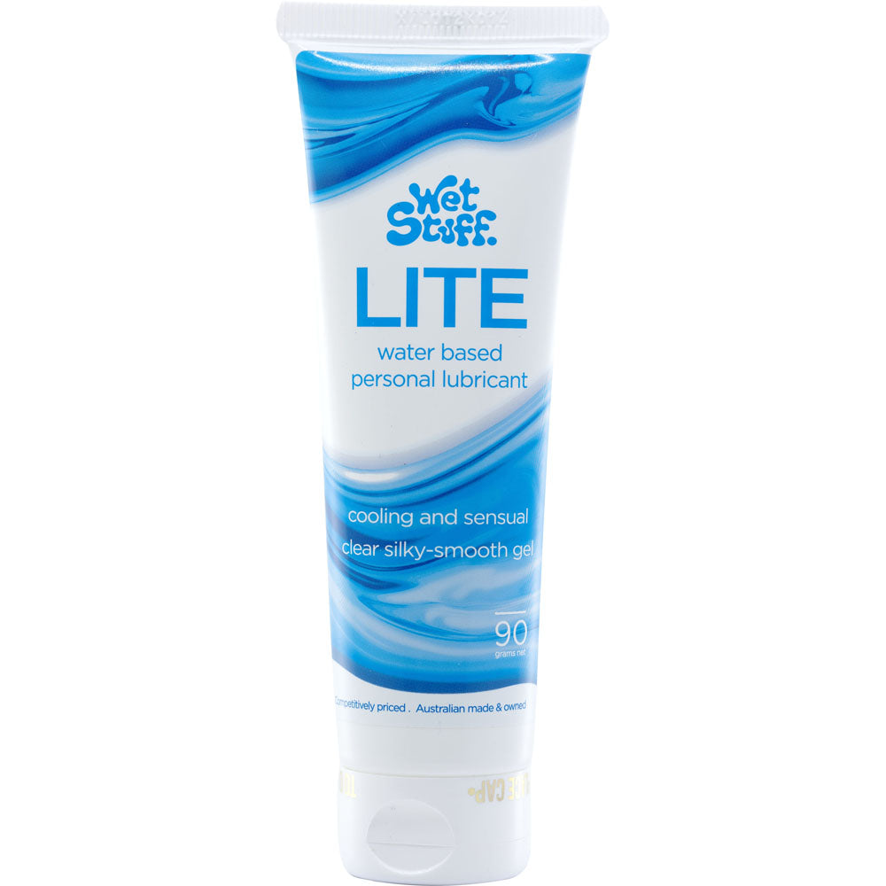 Wet Stuff Lite - 90g Tube - Water Based Lubricant - 90 gram Tube for intimate essentials and sensitive skin.