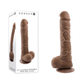 Gender X 10'' FLEXSKIN POSEABLE TRUE FEEL - Dark - 29.2 cm poseable realistic dildo with life-like textures.