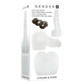Gender X STROKE & POKE - 20 cm Stroker Dong packaging featuring life-like entry and textured inner channel.