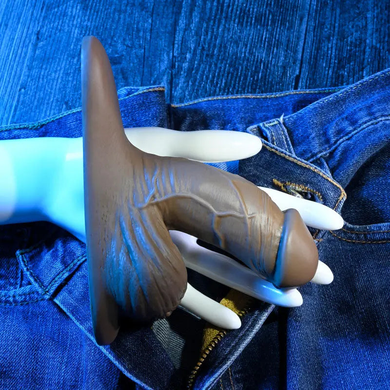 Gender X 4'' SILICONE PACKER DARK -  10 cm Packer Gender X Discreet Intimate Essentials.