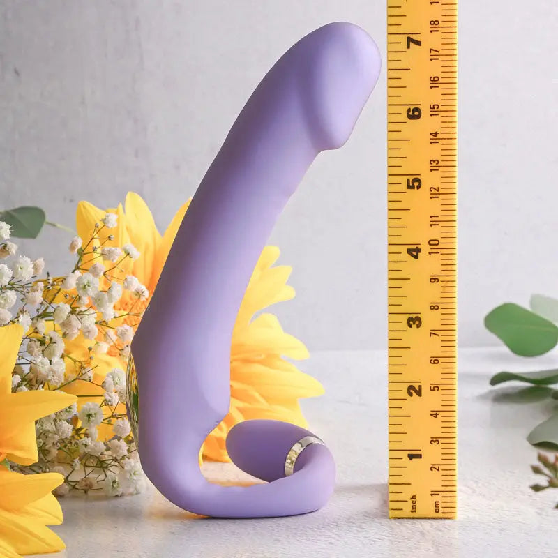 Gender X ORGASMIC ORCHID - Lilac 19 cm USB Rechargeable Strapless-Strap-On Gender X Discreet Intimate Essentials.