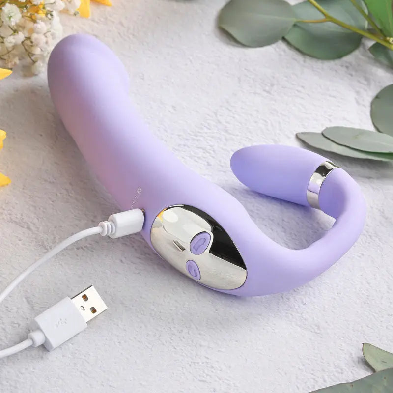 Gender X ORGASMIC ORCHID - Lilac 19 cm USB Rechargeable Strapless-Strap-On Gender X Discreet Intimate Essentials.
