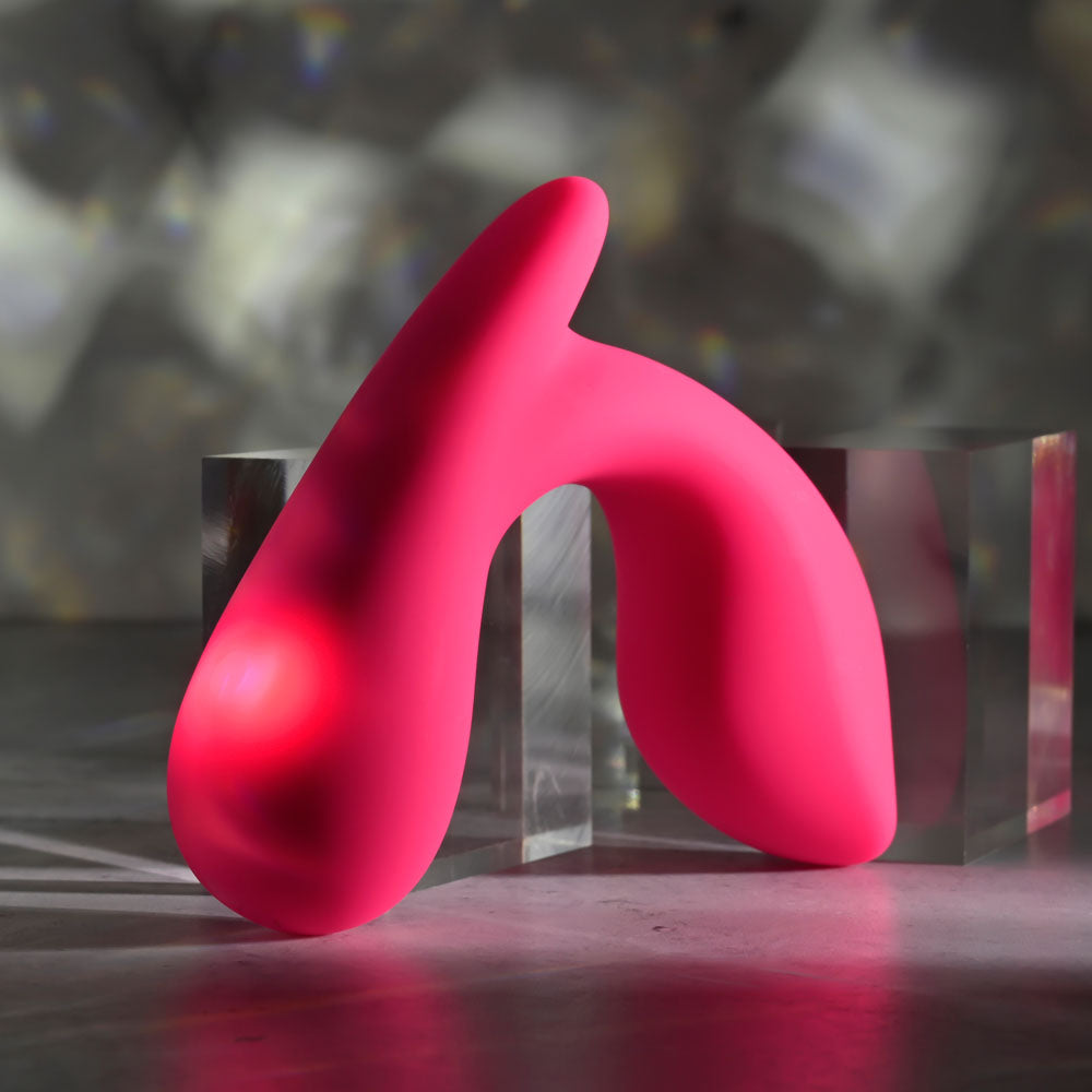 Gender X ALL ABOUT THE BASS -  USB Rechargeable Wearable Vibrator with Wireless Remote on display.