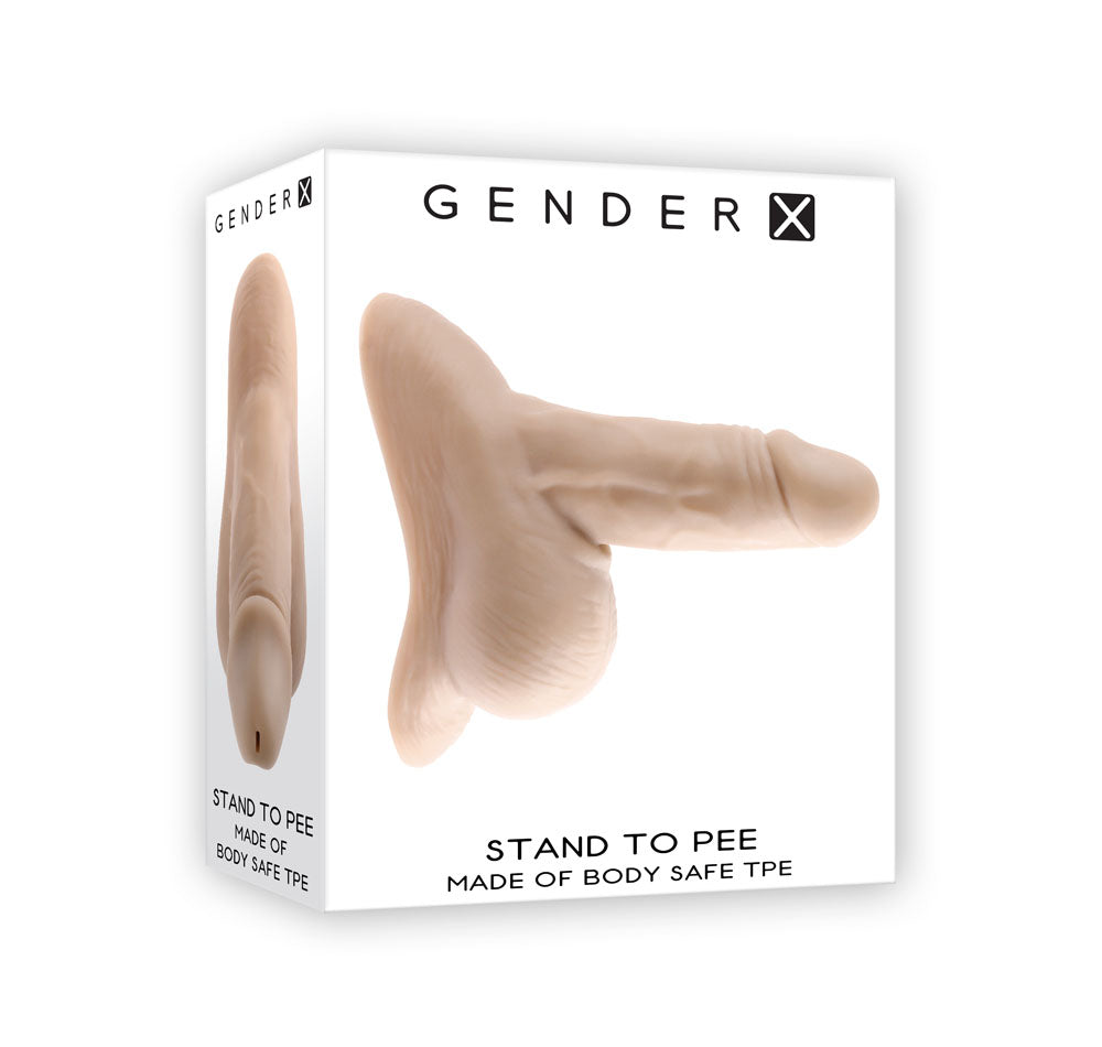 Gender X STAND TO PEE - Light - Realistic Stand-To-Pee Funnel packaging with lifelike details and body-safe TPE material.