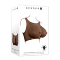 Gender X UNDERGARMENTS - PLATE E-CUP - Dark -  Wearable Breasts - E-Cup Size packaging with lifelike breasts design.