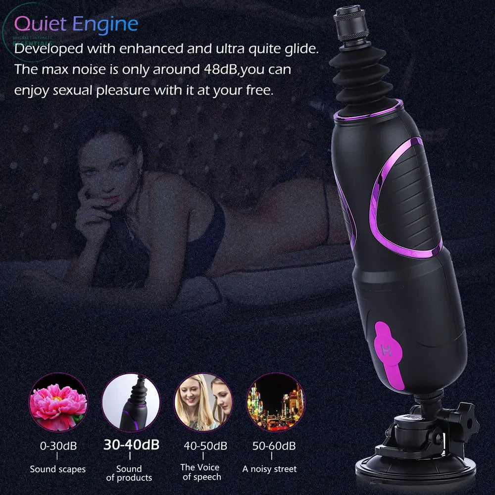 Hismith Pro Traveler 2.0 - Mains Powered Portable Sex Machine with App Control and Remote Hismith