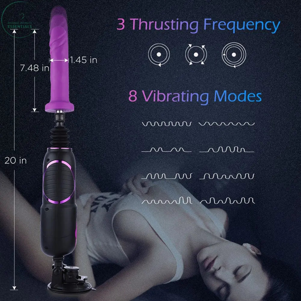 Hismith Pro Traveler 2.0 - Mains Powered Portable Sex Machine with App Control and Remote Hismith