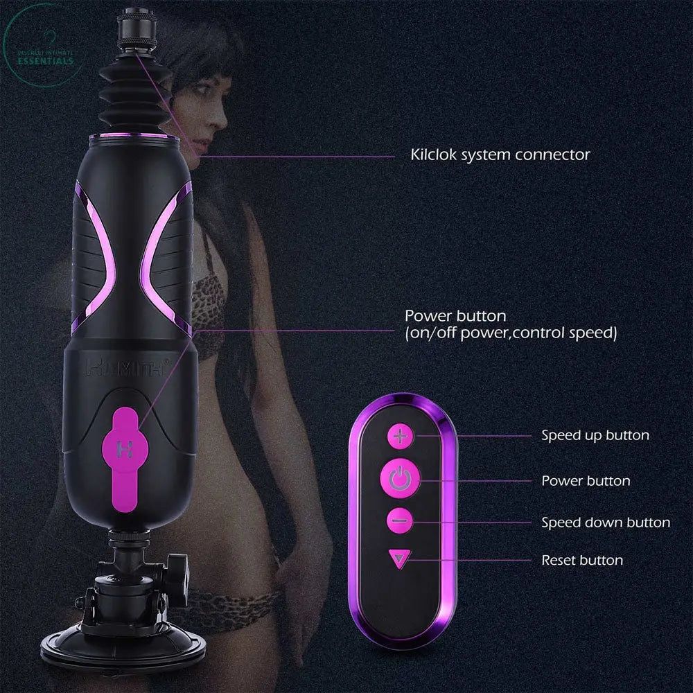 Hismith Pro Traveler 2.0 - Mains Powered Portable Sex Machine with App Control and Remote Hismith