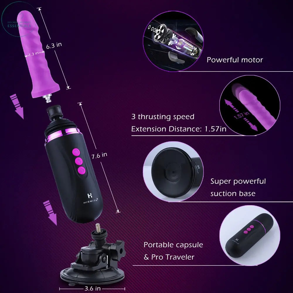 Hismith Capsule - Rechargeable Portable Sex Machine with App Control Hismith