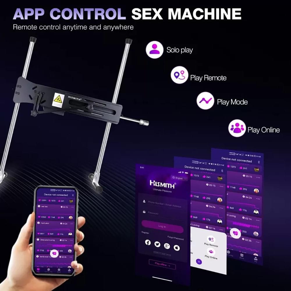 Hismith Premium Special Edition Sex Machine -  Mains Powered Sex Machine with App Control and Remote