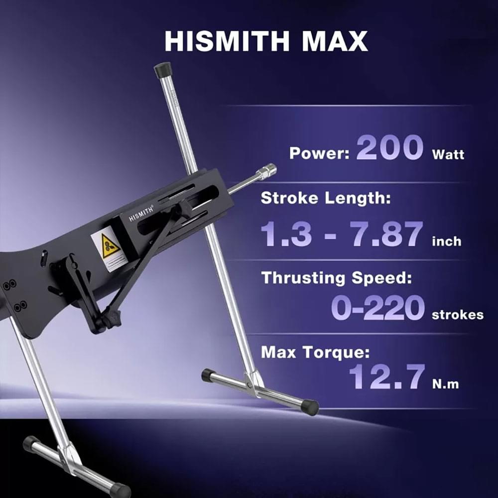 Hismith Premium Special Edition Sex Machine -  Mains Powered Sex Machine with App Control and Remote
