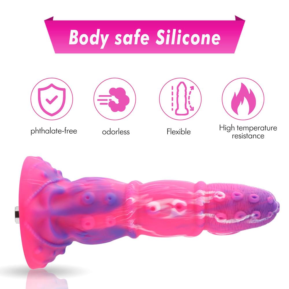 HiSmith Fantasy Tentacle Dildo with Kliclok -  21.8 cm Fantasy Dildo with Kliclok Machine Attachment