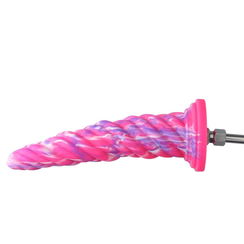 HiSmith Spiral Tapered Fantasy Dildo With Kliclok -  25.5 cm Fantasy Dildo with Kliclok Machine Attachment