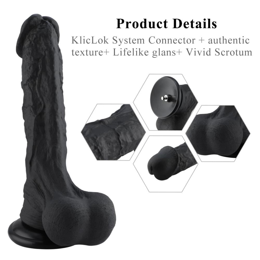 Hismith Huge  31.5 cm Dildo with Kliclok -  31.5 cm Dildo with Kliclok Machine Attachment