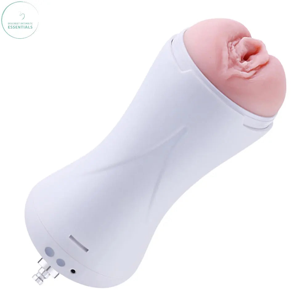 Hismith Vibrating Vagina Stroker Machine Attachment - USB Rechargeable Vibrating Vagina Stroker for Hismith Sex Machines Hismith