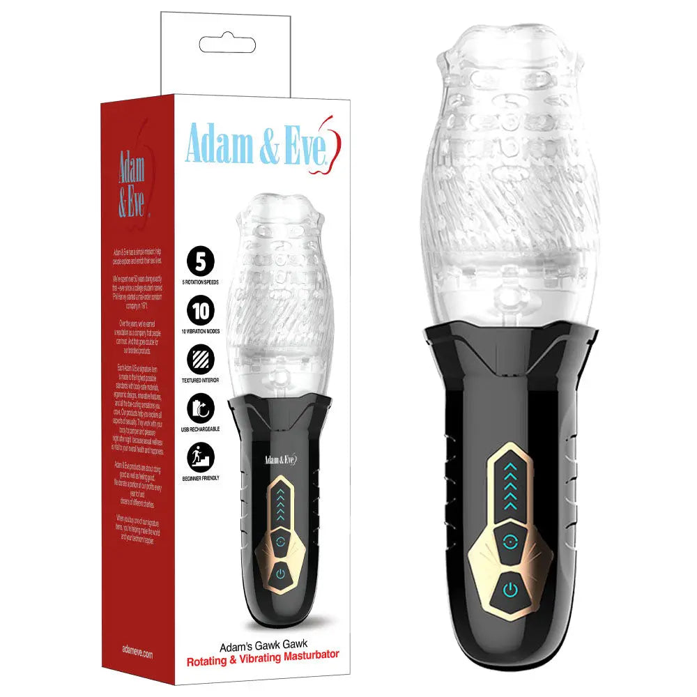 Adam & Eve Adam's Gawk Gawk -  USB Rechargeable Rotating Masturbator Adam & Eve Discreet Intimate Essentials.