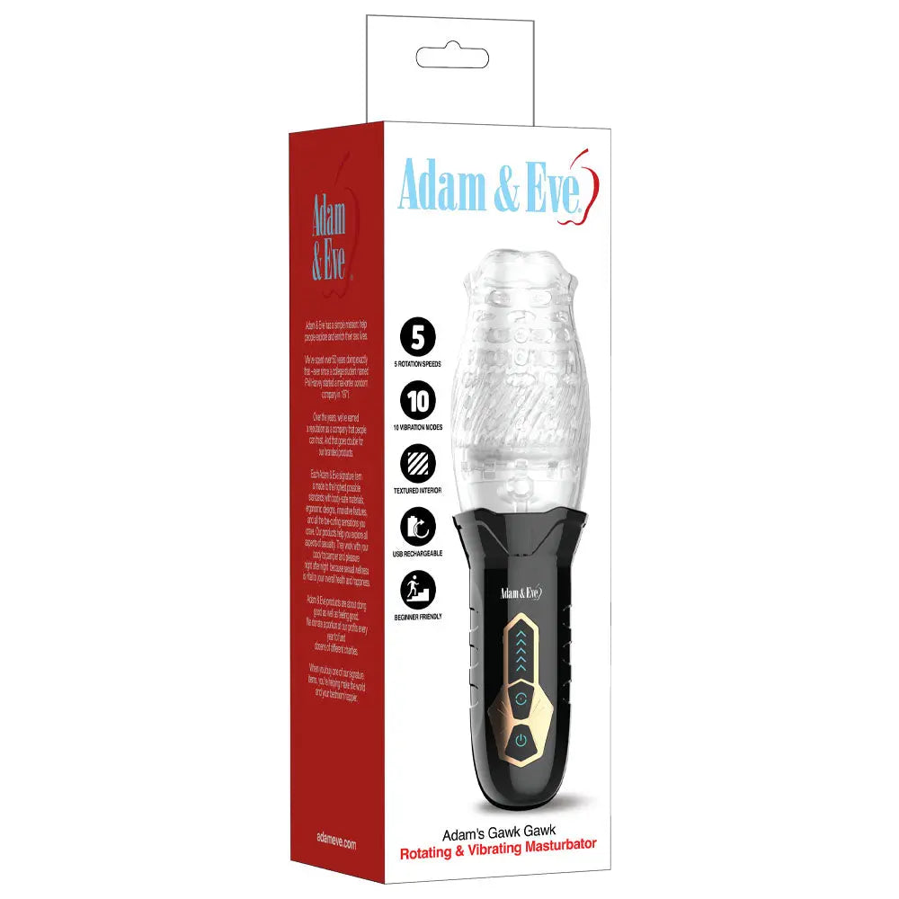 Adam & Eve Adam's Gawk Gawk -  USB Rechargeable Rotating Masturbator Adam & Eve Discreet Intimate Essentials.