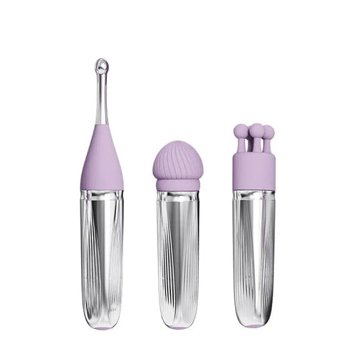 Adam & Eve SWEET DREAMS MASSAGER KIT - Lavender USB Rechargeable Point Stimulator with 8 Interchangeable Tips Adam & Eve Discreet Intimate Essentials.