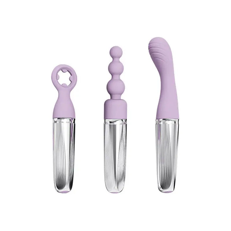 Adam & Eve SWEET DREAMS MASSAGER KIT - Lavender USB Rechargeable Point Stimulator with 8 Interchangeable Tips Adam & Eve Discreet Intimate Essentials.