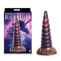 Alien Nation - Pegasus - Metallic 20.3 cm Unicorn Fantasy Dong displayed with packaging, adult novelty and intimate essentials for her.