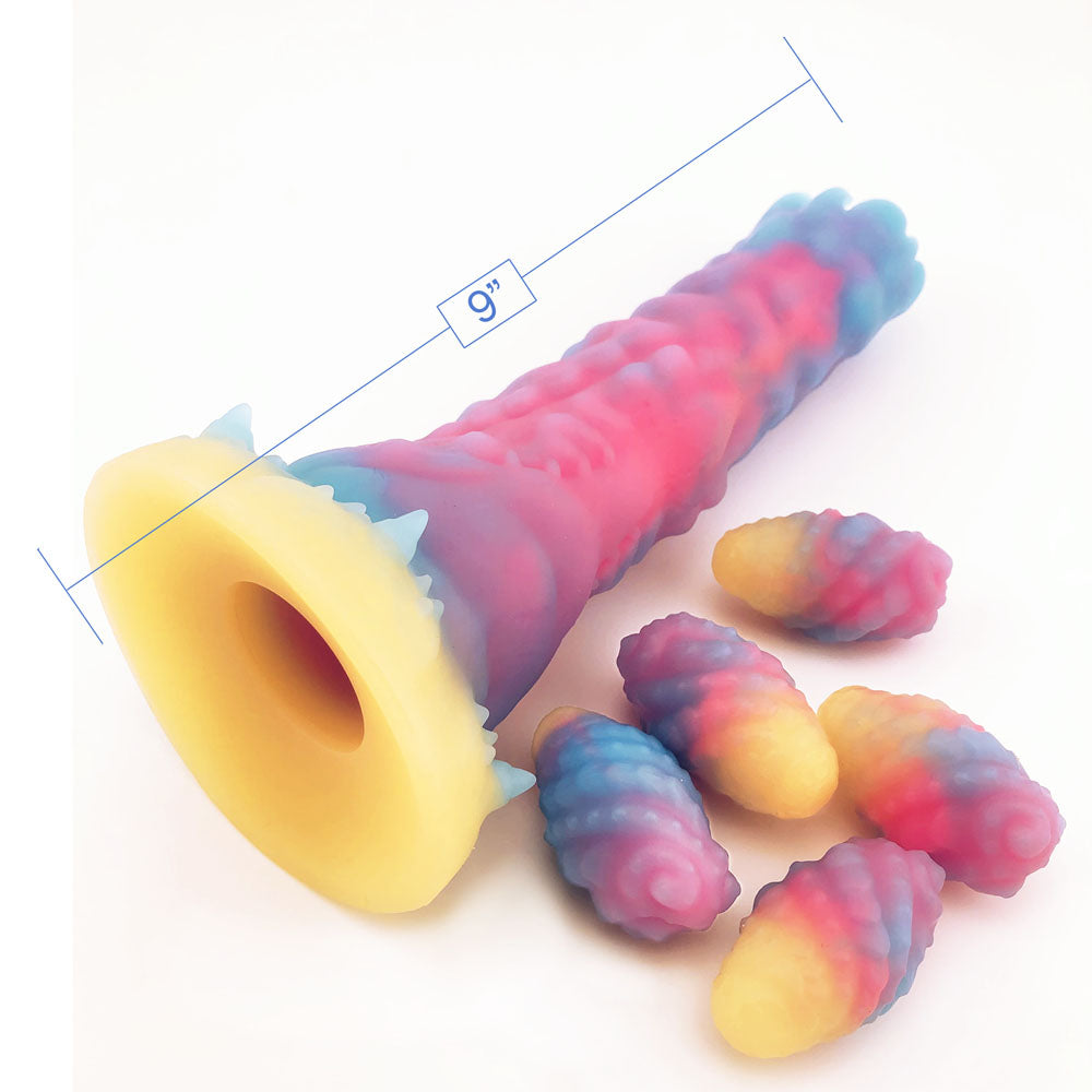 Alien Nation - Glovopositor - 22.9 cm Ovipositor Fantasy Dildo with colorful design and textured surface.