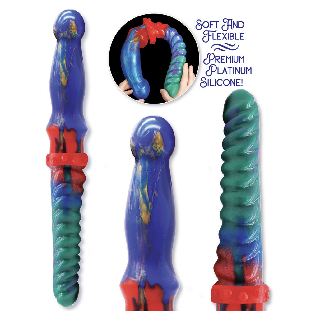 Alien Nation - Double Demon -  35 cm Fantasy Double Dildo made of soft and flexible premium silicone.