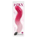 Foxy Fox Tail Silicone Butt Plug -  Gradient - 46 cm Tail in packaging, ideal for intimate essentials and cosplay.