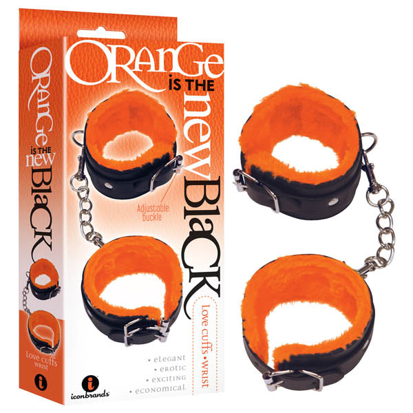 Orange Is The New Black - Love Cuffs - Wrist - Black Fluffy Wrist Restraints with faux-fur lining for intimate essentials.