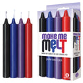 Make Me Melt Drip Candles - Passion - Passion Tones Drip Candles - 4 Pack, featuring black, blue, red, and purple for intimate play.