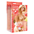 Hey 19! Blake Eden -  Teen Vibrating Vagina Masturbator packaging with image of Blake Eden and product features.
