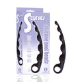 The 9's S-Curves -  Anal Beads in packaging, featuring extra long silicone design with pleasure bumps and easy pull handle.