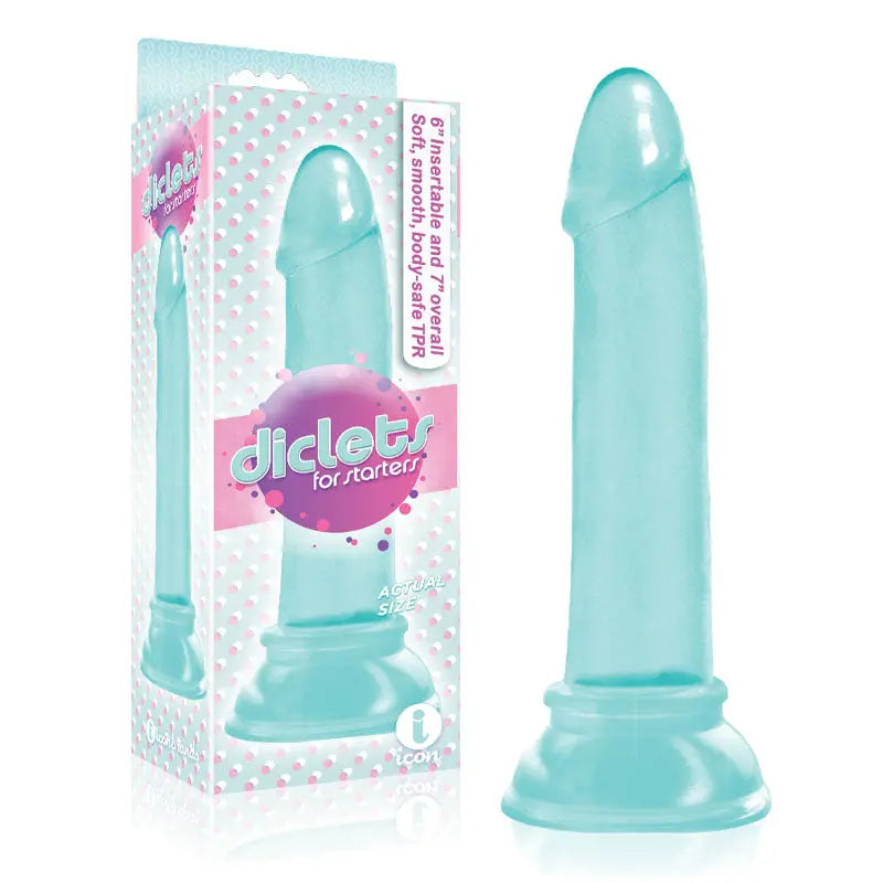 The 9's Diclets - Aqua 17.8 cm (7'') Dong Icon Brands Discreet Intimate Essentials.