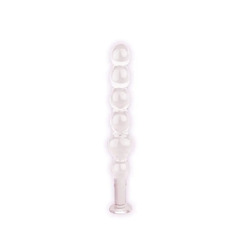 The 9's Glass First Thins, Elliptical -  Glass 17.8 cm Anal Beads Icon Brands Discreet Intimate Essentials.