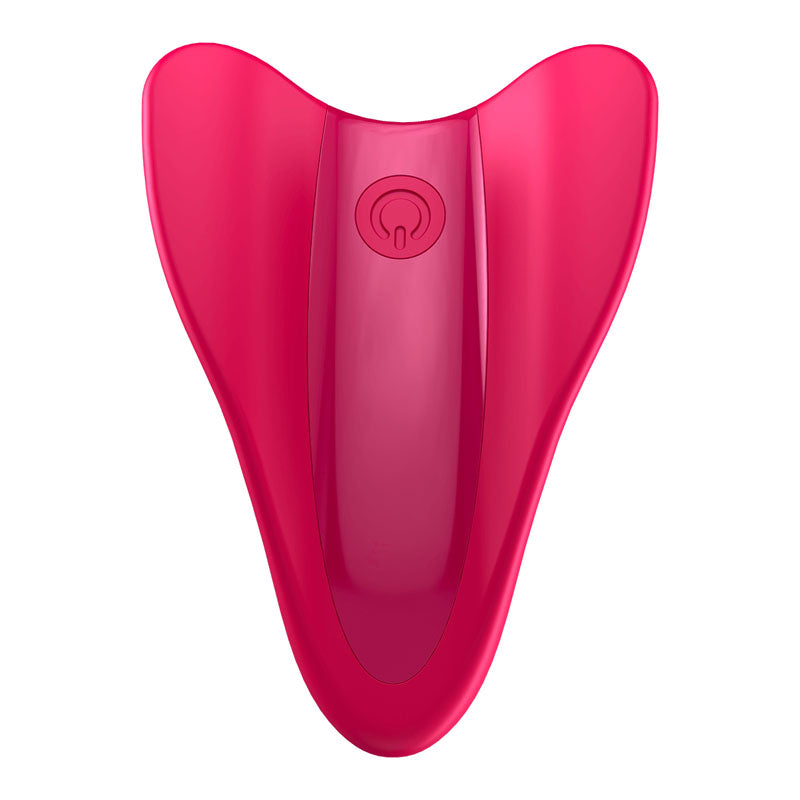 Satisfyer High Fly - USB Rechargeable Finger Stimulator in vibrant pink, designed for intimate pleasure.