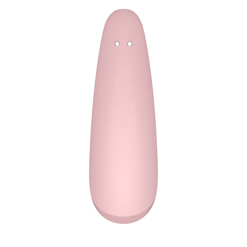 Satisfyer Curvy 2+ - App Controlled Touch-Free USB-Rechargeable Clitoral Stimulator with Vibration in pink.