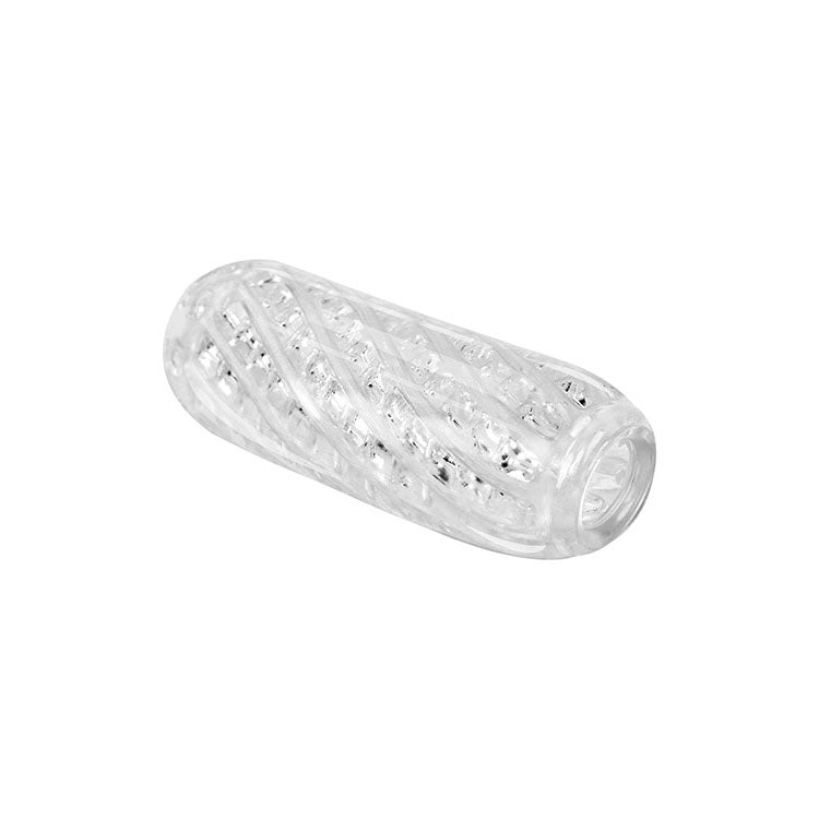Adam & Eve ADAM'S CRYSTAL TRIO -  Strokers - 3 Pack, textured clear stroker for enhanced pleasure.