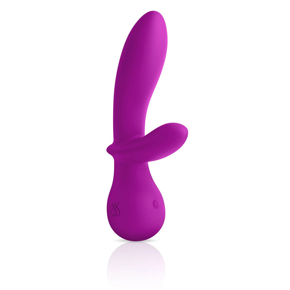 JimmyJane G-Rabbit - 17.6 cm USB Rechargeable Vibrator in vibrant purple color showcasing its unique design.