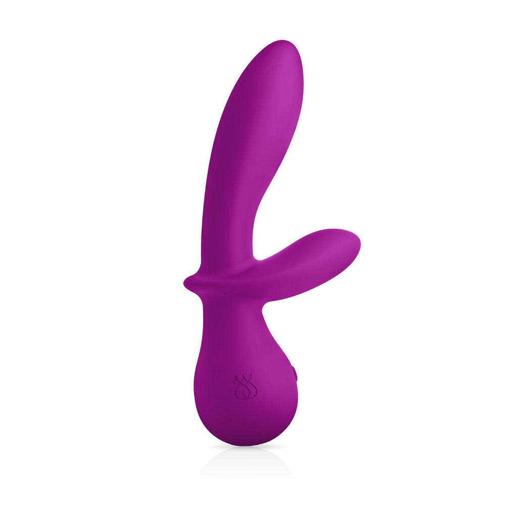 JimmyJane G-Rabbit -  17.6 cm USB Rechargeable Vibrator in vibrant purple color on a white background.