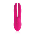 JimmyJane Ascend 2 -  -  15.5 cm USB Rechargeable Dual Tip Vibrator in vibrant pink color, featuring flexible design.