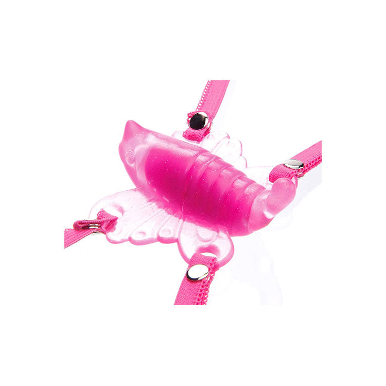 Adam & Eve THE ORIGINAL VENUS BUTTERFLY - pink vibrating lingerie with butterfly design, perfect for intimate essentials for her.