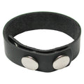 KinkLab 3 Snap Cock Ring -  Leather Adjustable Cock Ring made of durable leather with nickel-plated snaps for comfort.
