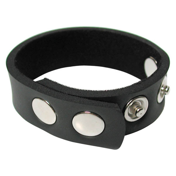 KinkLab 5-Snap Neoprene Cock Ring -  Adjustable Cock Ring for enhanced adult pleasure and intimacy.