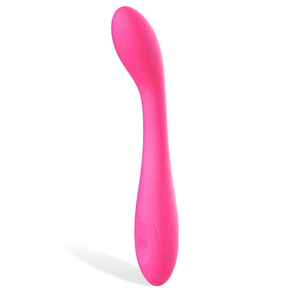 Adam & Eve SVELTE SLIM - 19 cm USB Rechargeable Vibrator in vibrant pink design for intimate essentials for her.