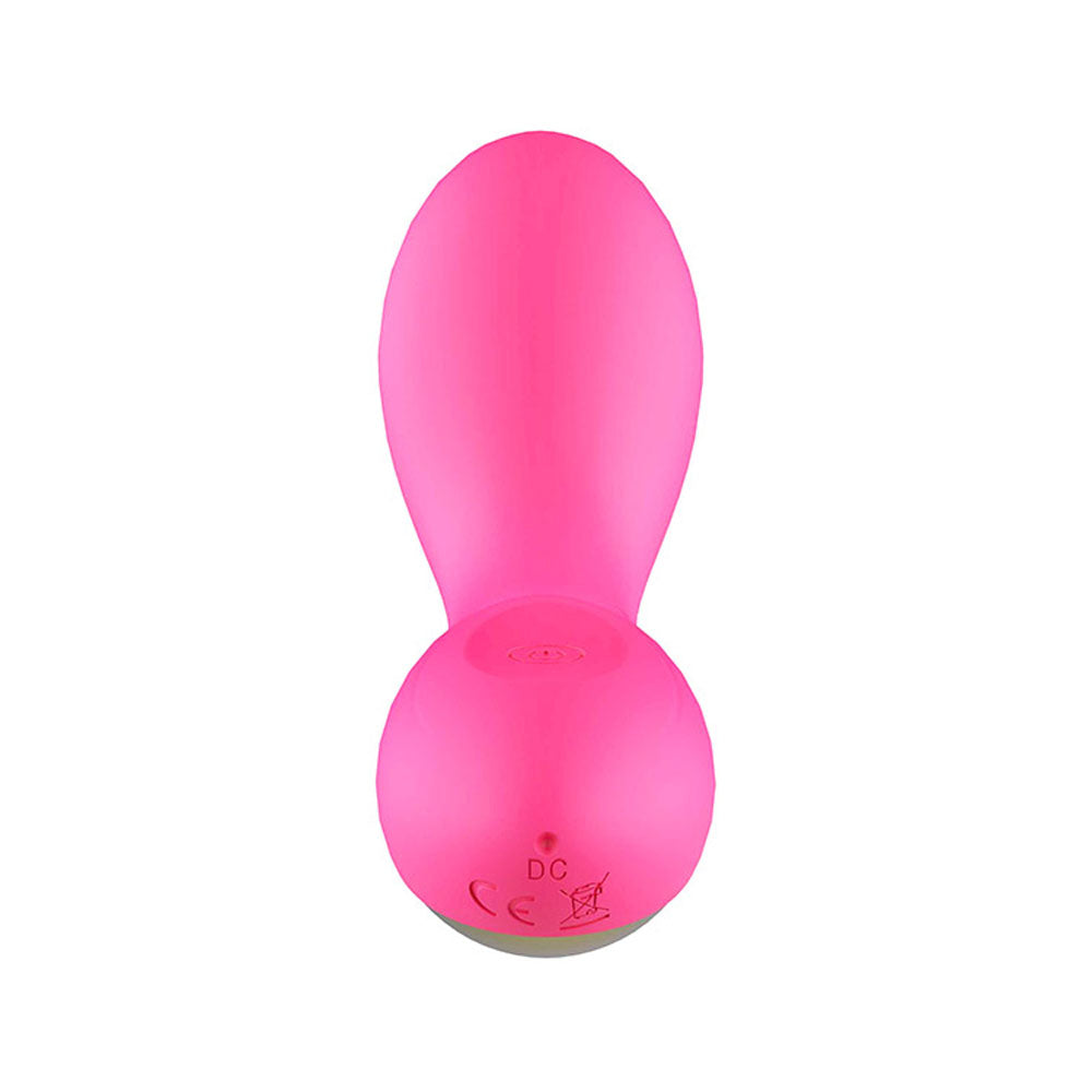 Adam & Eve SVELTE SLIM - 19 cm USB Rechargeable Vibrator in vibrant pink color, designed for intimate essentials for her.