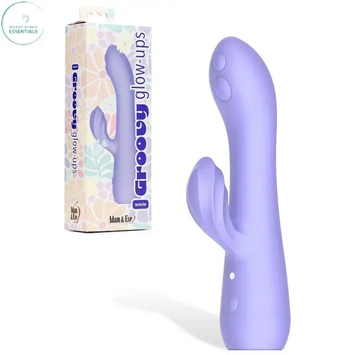Affordable quality Adam & Eve GROOVY GLOW-UPS Wavie -  16.5 cm USB Rechargeable Rabbit Vibrator  from Adam & Eve by Discreet Intimate Essentials with Discreet Delivery 