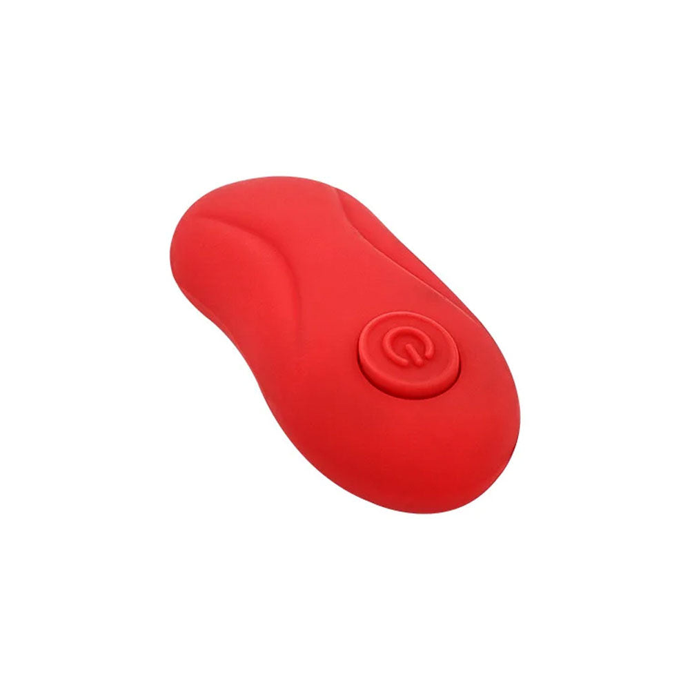 Adam & Eve SWEETHEART Kegel Trainer - USB Rechargeable Vibrating Kegel Balls with Remote in red color.